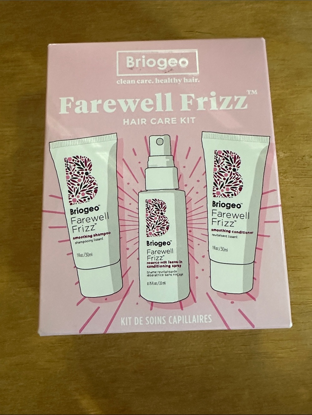 Briogeo Farewell Frizz Hair Care Kit - Shampoo, Conditioner, Leave In Spray